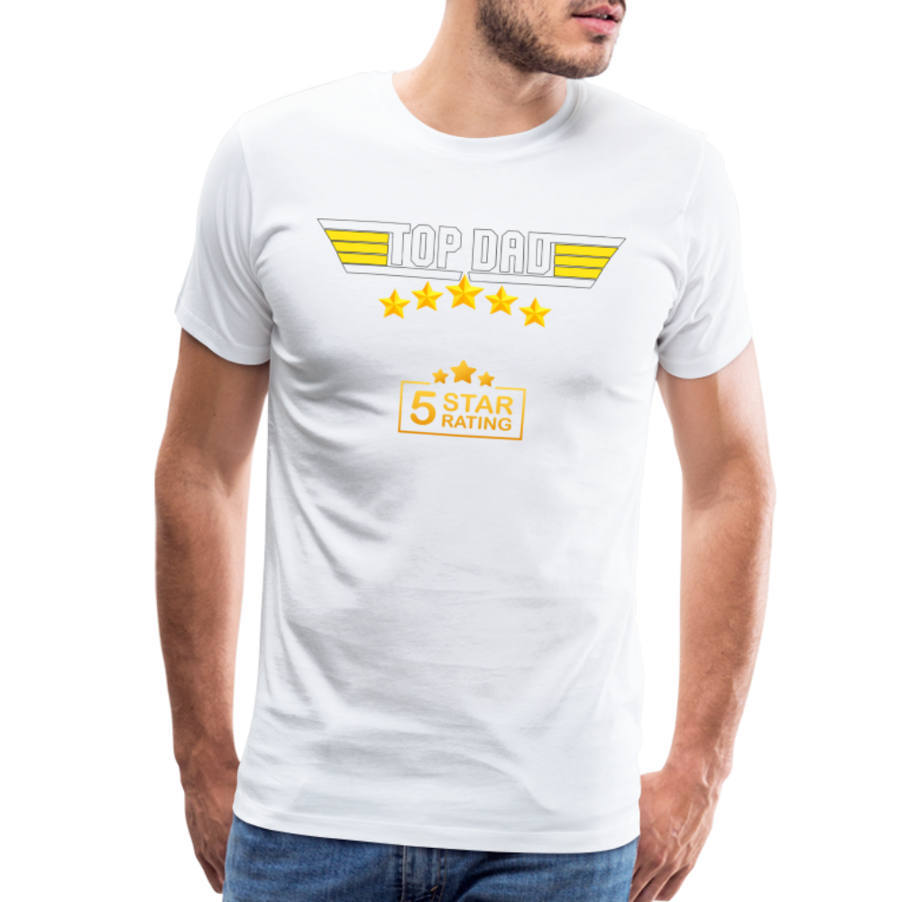 Gift For Dad, Fathers Day Gift, Top Dad Shirt, Top Dad T-Shirt, Funny Dad Shirt, Gift For Husband, Best Dad Shirt, Fathers Day Gift Idea - white