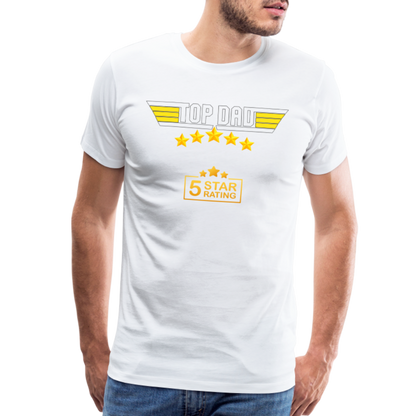 Gift For Dad, Fathers Day Gift, Top Dad Shirt, Top Dad T-Shirt, Funny Dad Shirt, Gift For Husband, Best Dad Shirt, Fathers Day Gift Idea - white