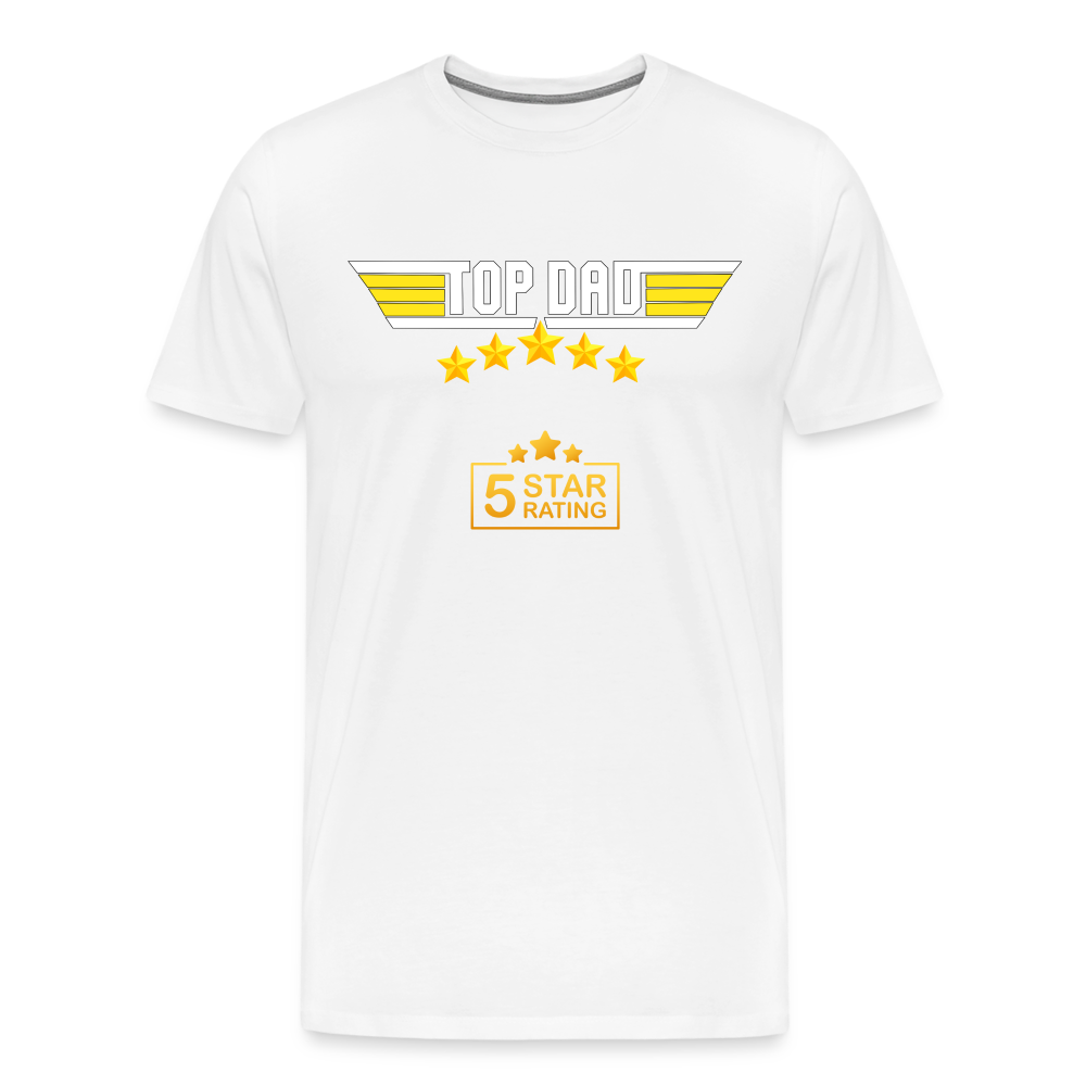 Gift For Dad, Fathers Day Gift, Top Dad Shirt, Top Dad T-Shirt, Funny Dad Shirt, Gift For Husband, Best Dad Shirt, Fathers Day Gift Idea - white
