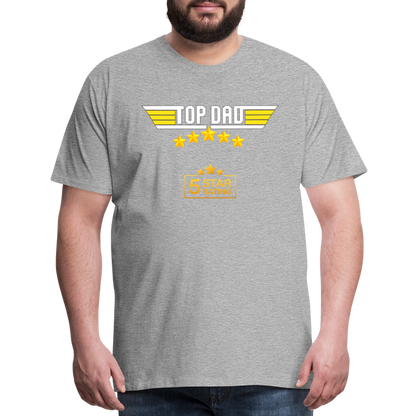 Gift For Dad, Fathers Day Gift, Top Dad Shirt, Top Dad T-Shirt, Funny Dad Shirt, Gift For Husband, Best Dad Shirt, Fathers Day Gift Idea - heather gray