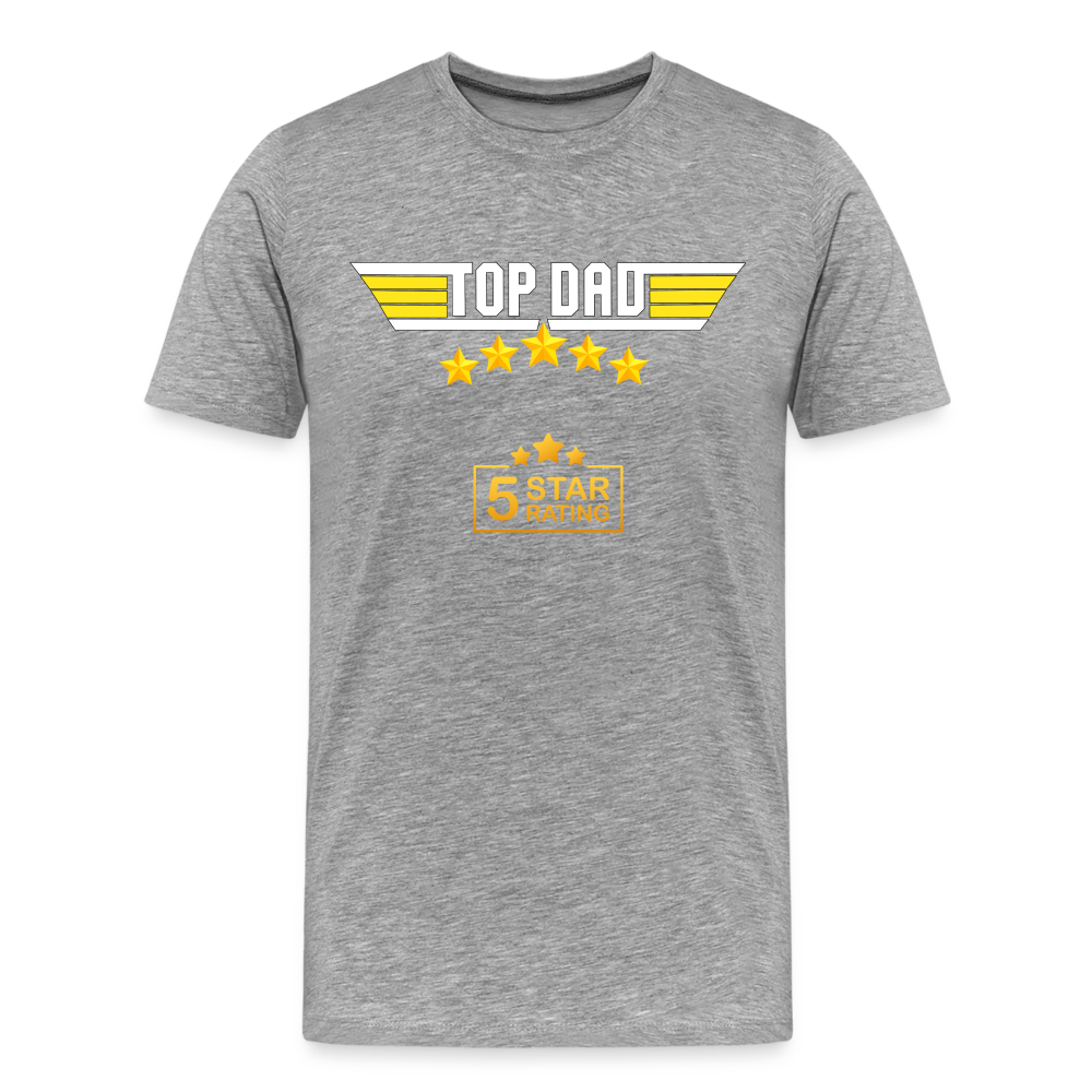 Gift For Dad, Fathers Day Gift, Top Dad Shirt, Top Dad T-Shirt, Funny Dad Shirt, Gift For Husband, Best Dad Shirt, Fathers Day Gift Idea - heather gray