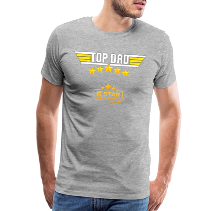 Gift For Dad, Fathers Day Gift, Top Dad Shirt, Top Dad T-Shirt, Funny Dad Shirt, Gift For Husband, Best Dad Shirt, Fathers Day Gift Idea - heather gray