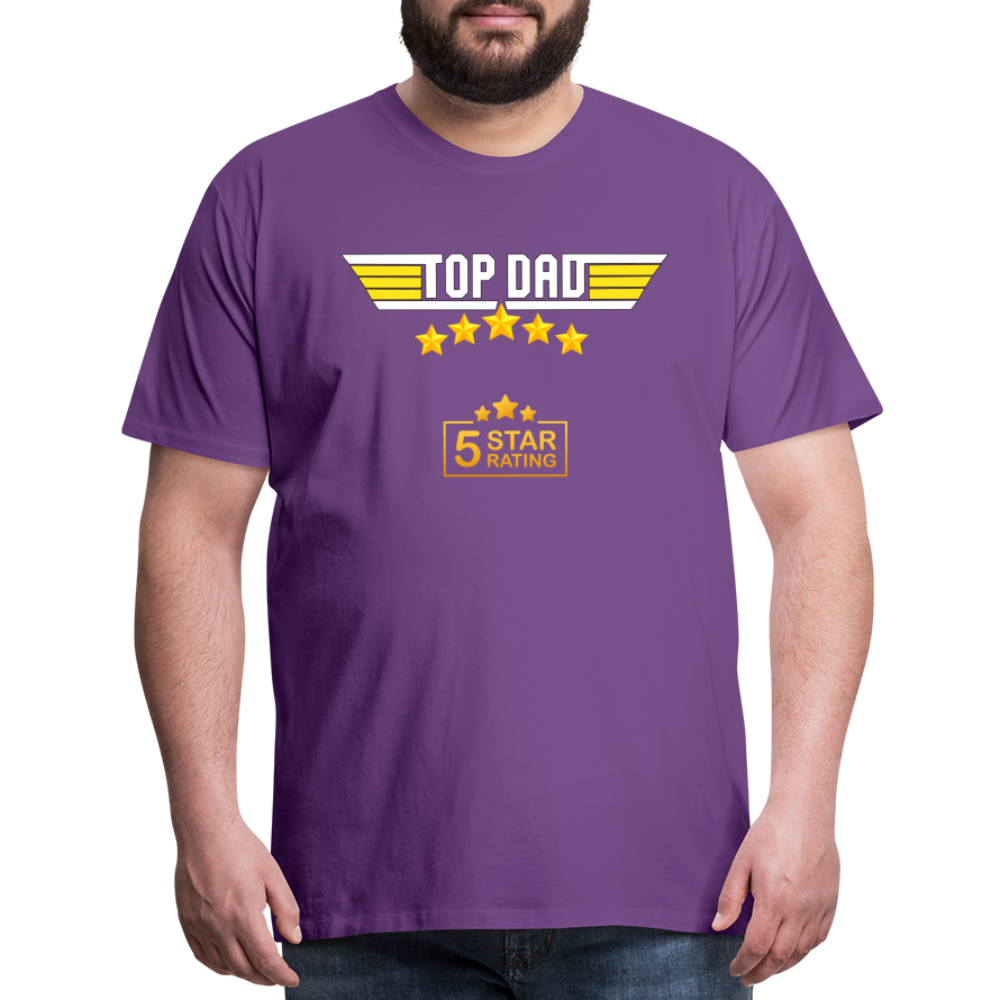 Gift For Dad, Fathers Day Gift, Top Dad Shirt, Top Dad T-Shirt, Funny Dad Shirt, Gift For Husband, Best Dad Shirt, Fathers Day Gift Idea - purple