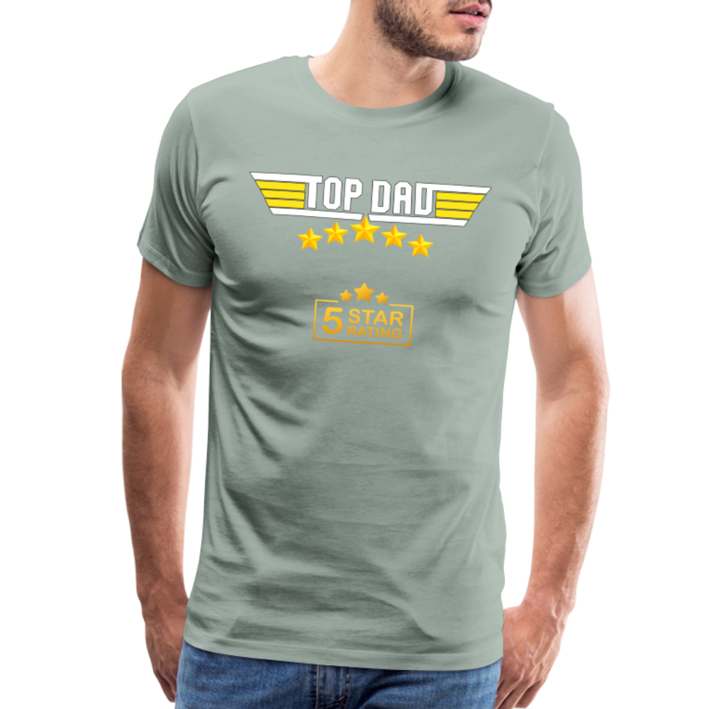 Gift For Dad, Fathers Day Gift, Top Dad Shirt, Top Dad T-Shirt, Funny Dad Shirt, Gift For Husband, Best Dad Shirt, Fathers Day Gift Idea - steel green