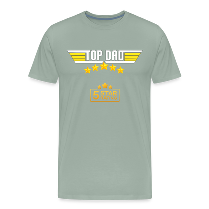 Gift For Dad, Fathers Day Gift, Top Dad Shirt, Top Dad T-Shirt, Funny Dad Shirt, Gift For Husband, Best Dad Shirt, Fathers Day Gift Idea - steel green
