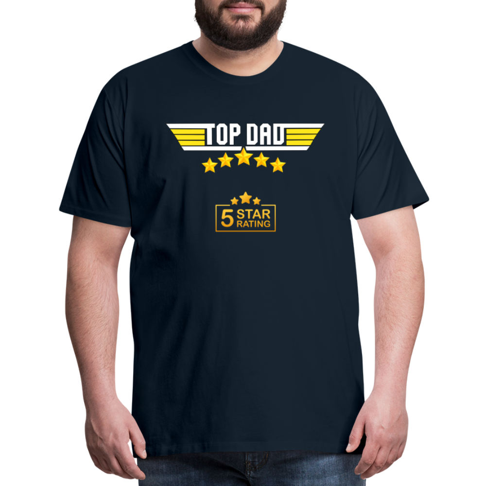 Gift For Dad, Fathers Day Gift, Top Dad Shirt, Top Dad T-Shirt, Funny Dad Shirt, Gift For Husband, Best Dad Shirt, Fathers Day Gift Idea - deep navy