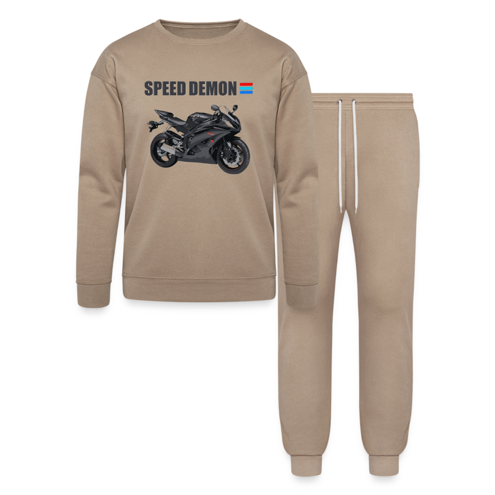 Motorcycle Shirt, Biker Shirt, Motorcycle Gift, Speed Demon Shirt, Motorcycle Tshirt, Motorcycle T Shirt, Racing Shirt, Sports Bike Shirt, Lounge Wear Set by Bella + Canvas - tan