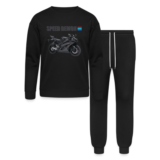 Motorcycle Shirt, Biker Shirt, Motorcycle Gift, Speed Demon Shirt, Motorcycle Tshirt, Motorcycle T Shirt, Racing Shirt, Sports Bike Shirt, Lounge Wear Set by Bella + Canvas - black
