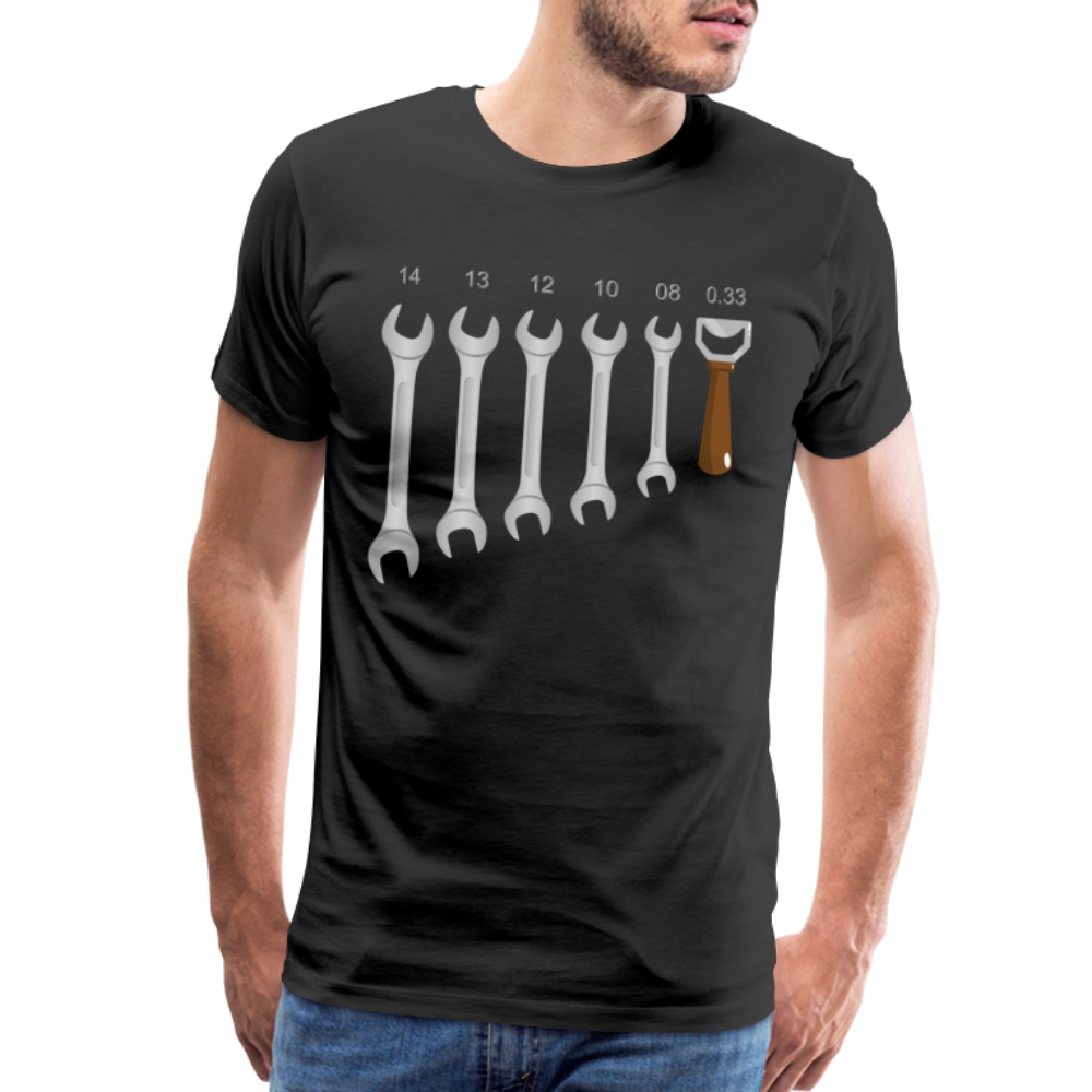 Wrench Bottle Opener Shirt, Funny Mechanic Shirt, Tools Car Fix Shirt, Engineer Gift Shirt, For Him Her T-shirt - black