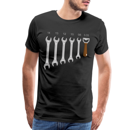 Wrench Bottle Opener Shirt, Funny Mechanic Shirt, Tools Car Fix Shirt, Engineer Gift Shirt, For Him Her T-shirt - black