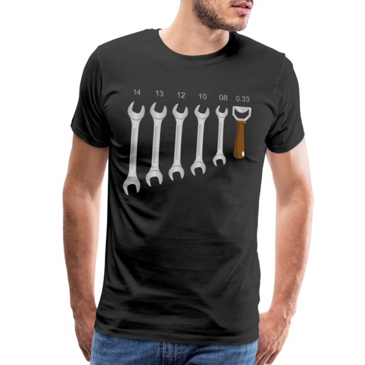 Wrench Bottle Opener Shirt, Funny Mechanic Shirt, Tools Car Fix Shirt, Engineer Gift Shirt, For Him Her T-shirt - black