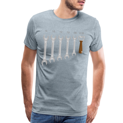 Wrench Bottle Opener Shirt, Funny Mechanic Shirt, Tools Car Fix Shirt, Engineer Gift Shirt, For Him Her T-shirt - heather ice blue