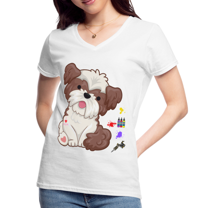 Dog Mama Shirt, Dog Lover Shirt, Cute Dog Shirt, Tattoo Dog Shirt, Funny Dog Shirt, Pet Lover Shirt, Dog Mom Shirt, Gift For Her - white