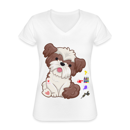 Dog Mama Shirt, Dog Lover Shirt, Cute Dog Shirt, Tattoo Dog Shirt, Funny Dog Shirt, Pet Lover Shirt, Dog Mom Shirt, Gift For Her - white