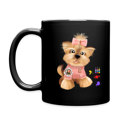 Dog Lover Mug, Dog Mama Mug, I Love Mom Mug, Cute Dog Mug, Tattoo Dog Mug, Funny Dog Mug, Pet Lover Mug, Dog Mom Mug, Gift For Her - black