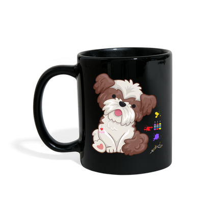 Dog Mama Mug, Dog Lover Mug, I Love Mom Mug, Cute Dog Mug, Tattoo Dog Mug, Funny Dog Mug, Pet Lover Mug, Dog Mom Mug, Gift For Her - black