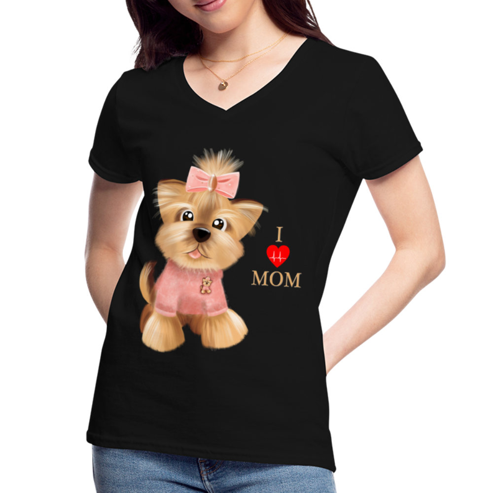 I Love Mom Shirt, Dog Lover Shirt, Dog Mama Shirt, Cute Dog Shirt, Tattoo Dog Shirt, Funny Dog Shirt, Pet Lover Shirt, Dog Mom Shirt, Gift For Her - black