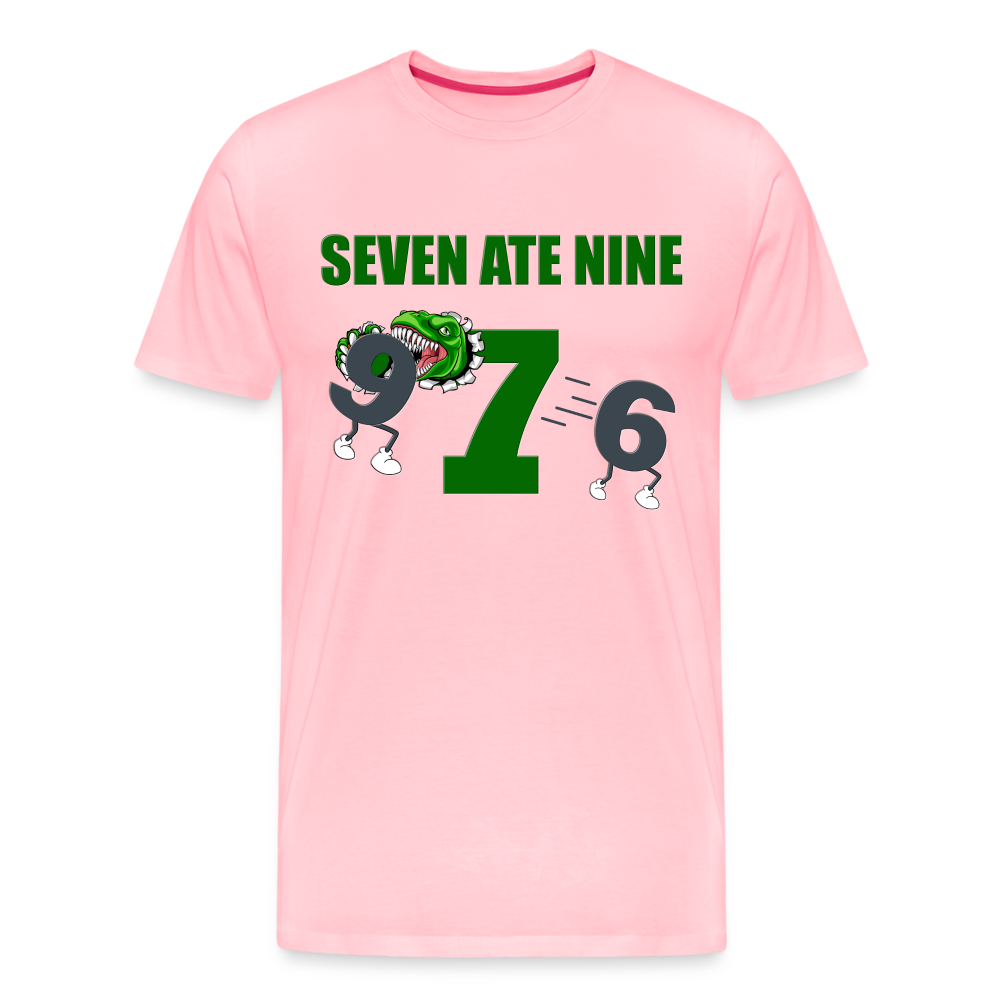 Seven Ate Nine, Funny Math Shirt, Seven Eight Nine, 7 ate 9, 7 8 9, Math, Mathematics, Science, Funny Geeks Shirt, Math Teacher Shirt - pink