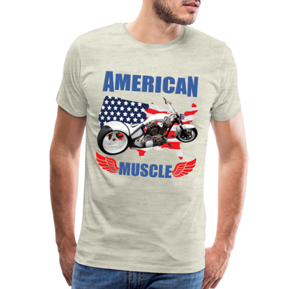 American Muscle Shirt, Motorcycle Shirt, Biker Shirt, Motorcycle Gift, Motorcycle Tshirt, Motorcycle Shirts, Motorcycle T Shirt, Biker Shirts - heather oatmeal
