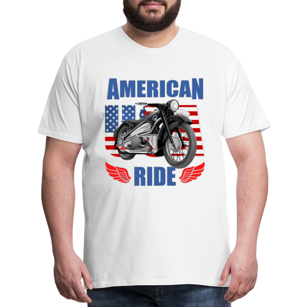 American Ride Shirt, Motorcycle Shirt, Biker Shirt, Motorcycle Gift, Motorcycle Tshirt, Motorcycle Shirts, Motorcycle T Shirt, Biker Shirts - white