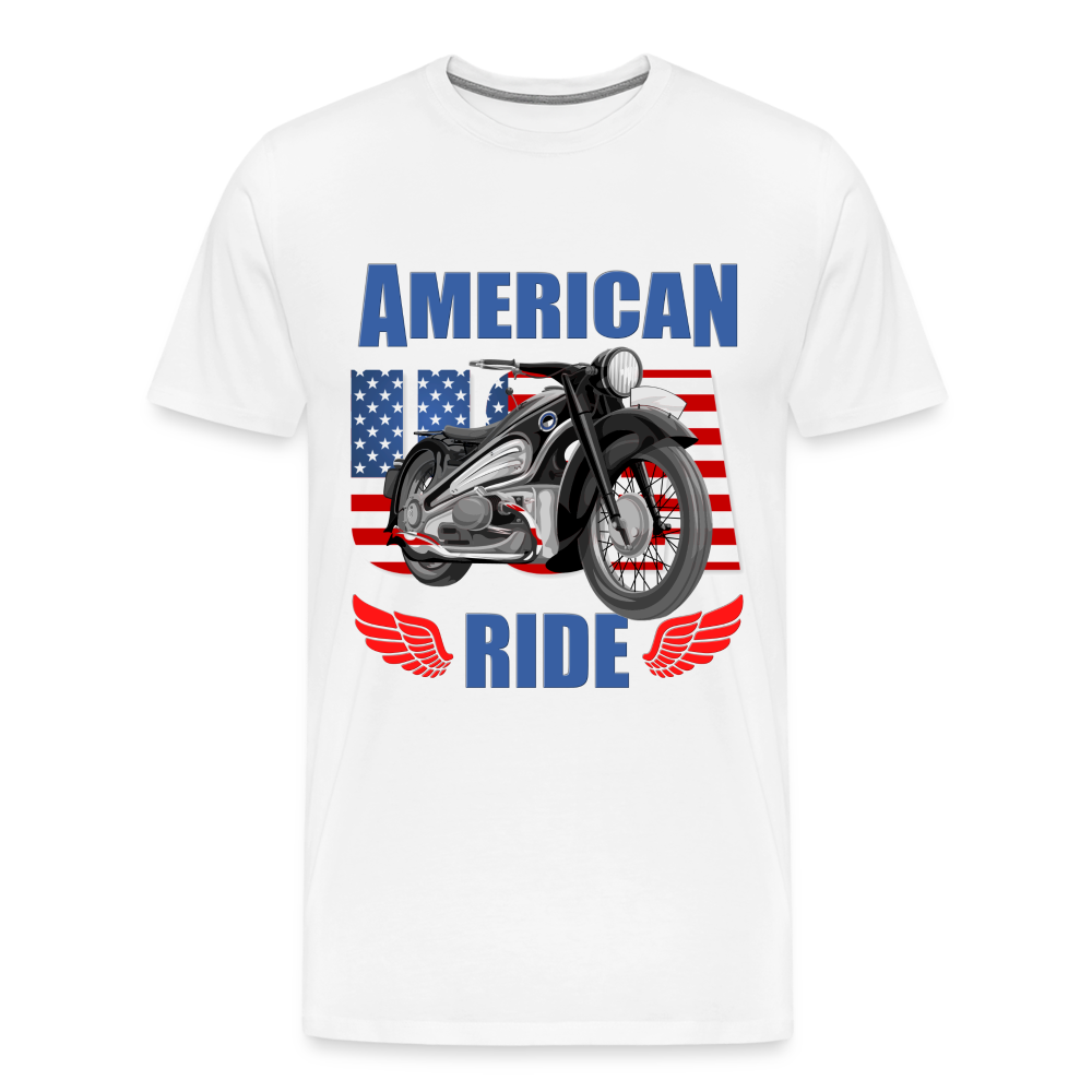 American Ride Shirt, Motorcycle Shirt, Biker Shirt, Motorcycle Gift, Motorcycle Tshirt, Motorcycle Shirts, Motorcycle T Shirt, Biker Shirts - white