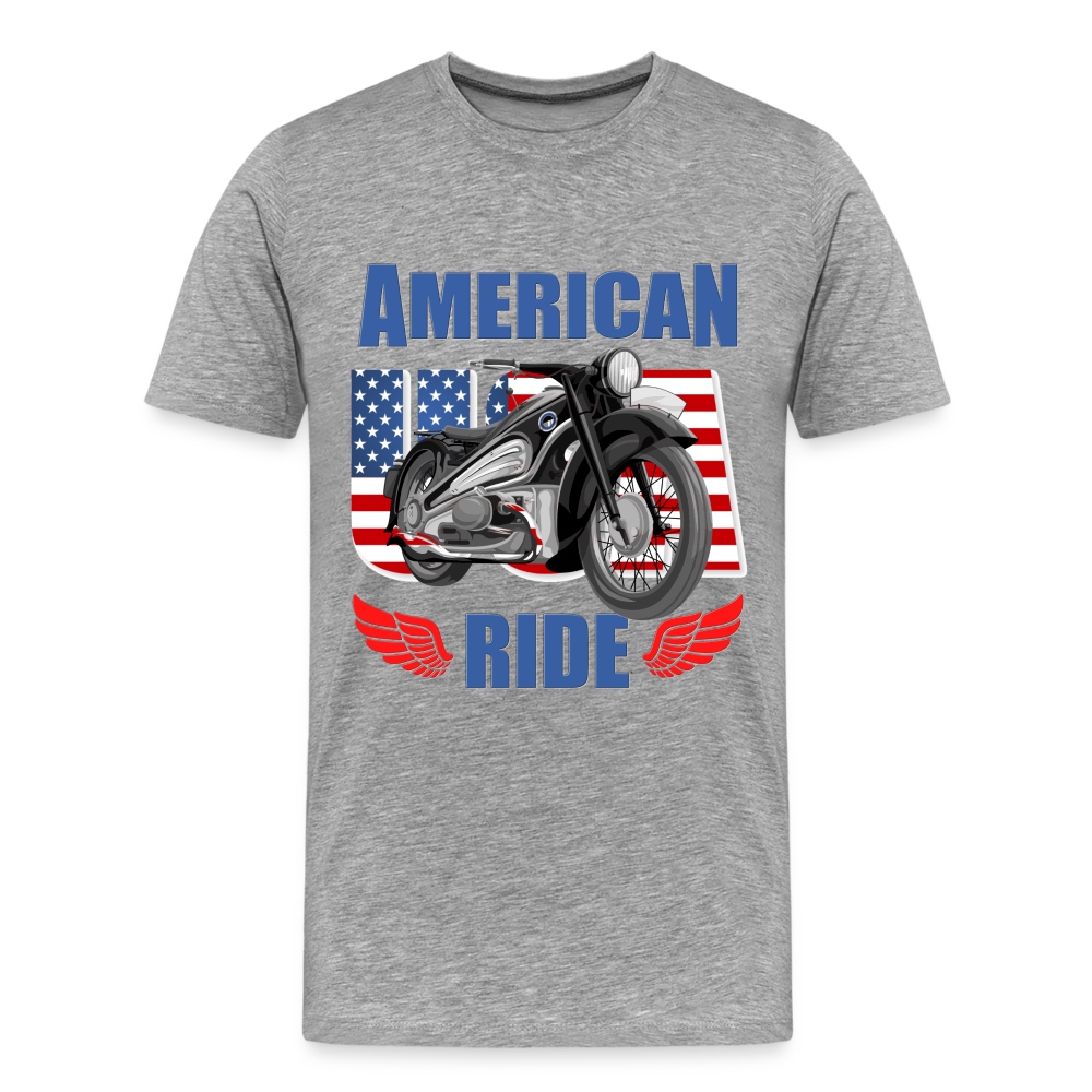 American Ride Shirt, Motorcycle Shirt, Biker Shirt, Motorcycle Gift, Motorcycle Tshirt, Motorcycle Shirts, Motorcycle T Shirt, Biker Shirts - heather gray