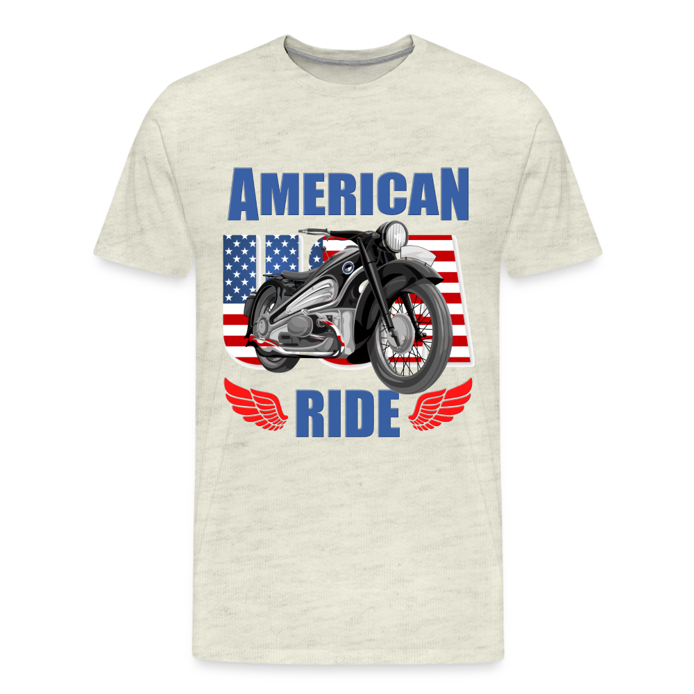 American Ride Shirt, Motorcycle Shirt, Biker Shirt, Motorcycle Gift, Motorcycle Tshirt, Motorcycle Shirts, Motorcycle T Shirt, Biker Shirts - heather oatmeal