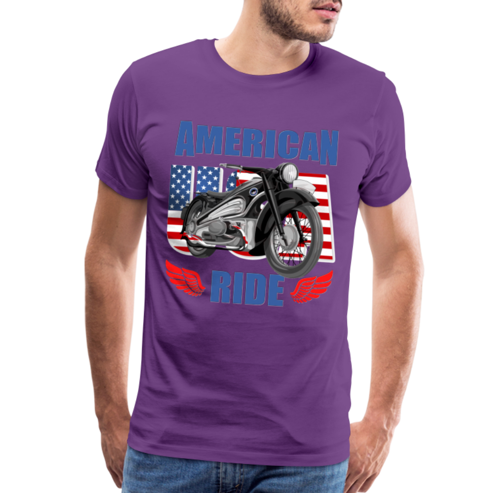 American Ride Shirt, Motorcycle Shirt, Biker Shirt, Motorcycle Gift, Motorcycle Tshirt, Motorcycle Shirts, Motorcycle T Shirt, Biker Shirts - purple