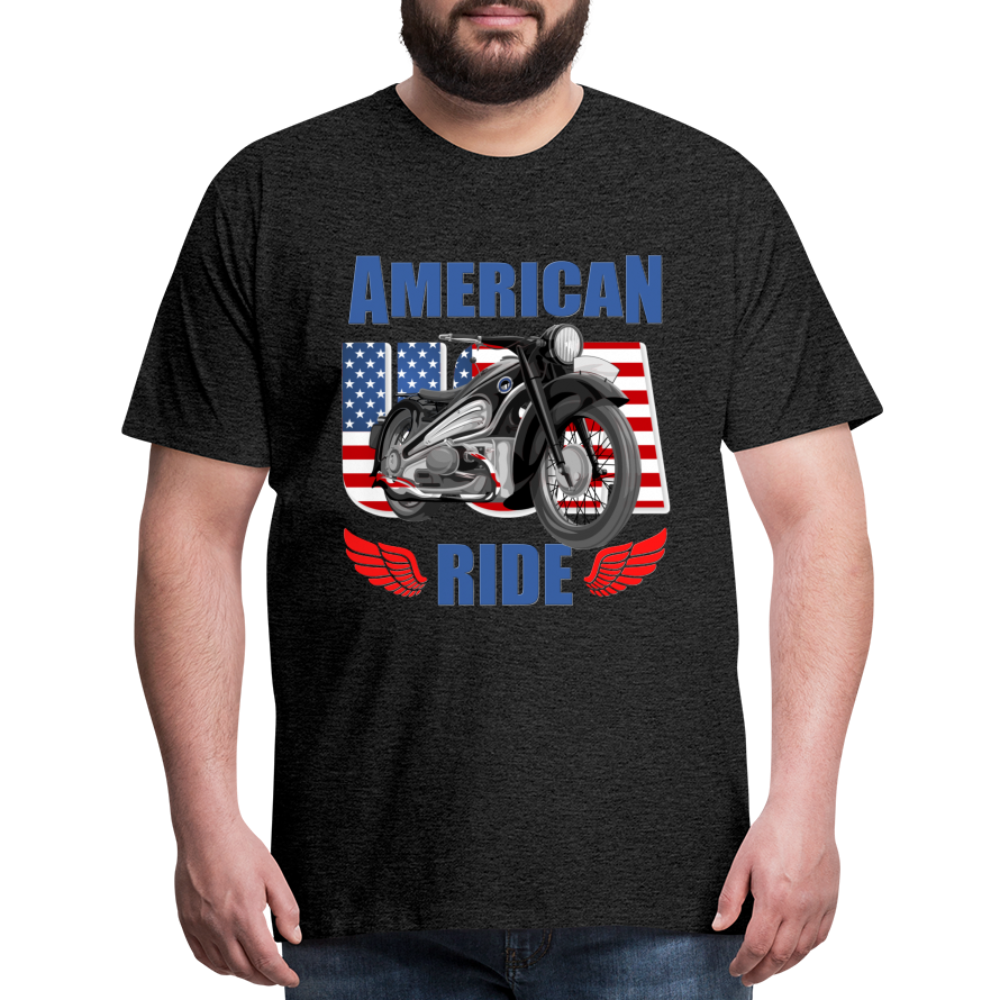 American Ride Shirt, Motorcycle Shirt, Biker Shirt, Motorcycle Gift, Motorcycle Tshirt, Motorcycle Shirts, Motorcycle T Shirt, Biker Shirts - charcoal grey