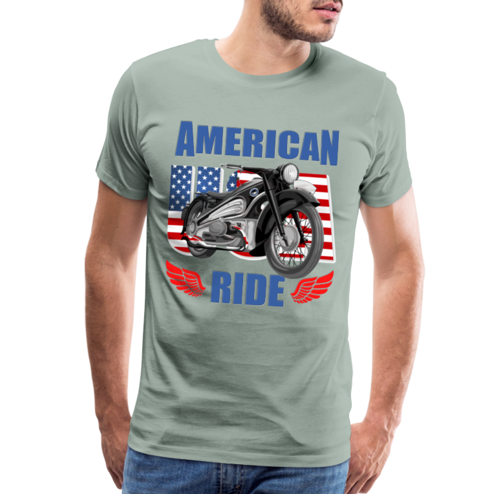 American Ride Shirt, Motorcycle Shirt, Biker Shirt, Motorcycle Gift, Motorcycle Tshirt, Motorcycle Shirts, Motorcycle T Shirt, Biker Shirts - steel green