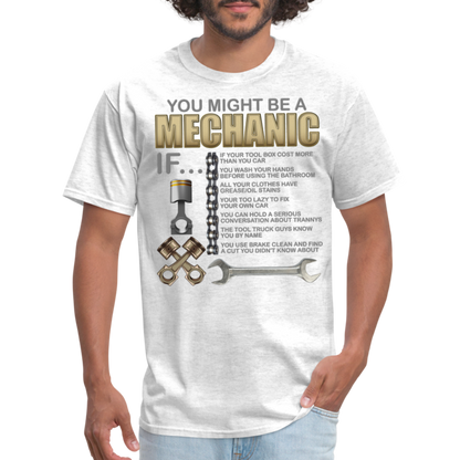 Mechanic Gift, Mechanic Shirt, You Might Be A Mechanic, Diesel Mechanic, Gift For Mechanic, Car Mechanic, Car Guy Shirt, Funny Dad Shirt - light heather gray