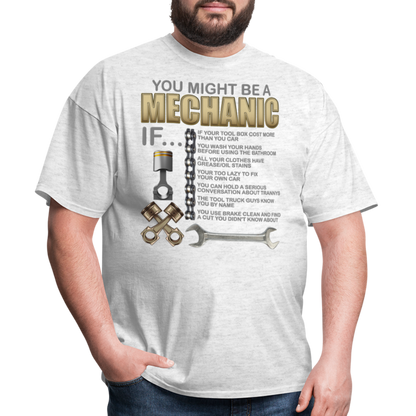 Mechanic Gift, Mechanic Shirt, You Might Be A Mechanic, Diesel Mechanic, Gift For Mechanic, Car Mechanic, Car Guy Shirt, Funny Dad Shirt - light heather gray