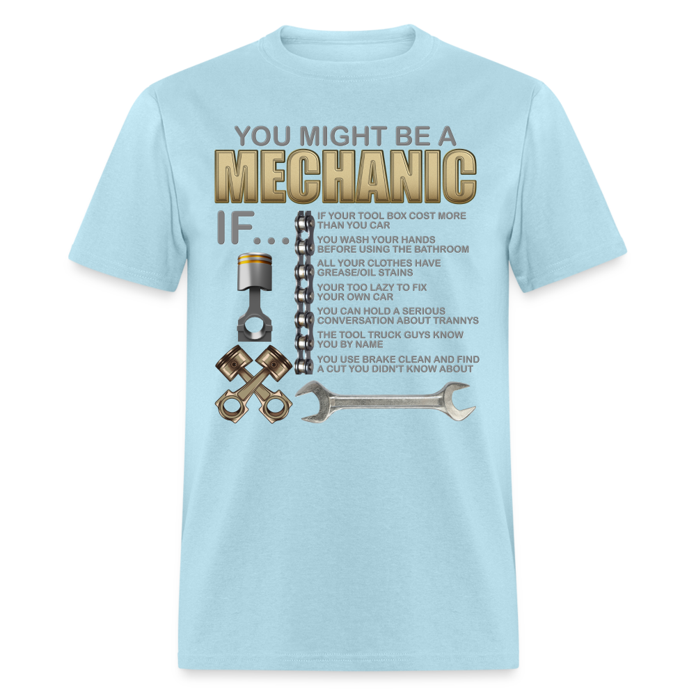 Mechanic Gift, Mechanic Shirt, You Might Be A Mechanic, Diesel Mechanic, Gift For Mechanic, Car Mechanic, Car Guy Shirt, Funny Dad Shirt - powder blue