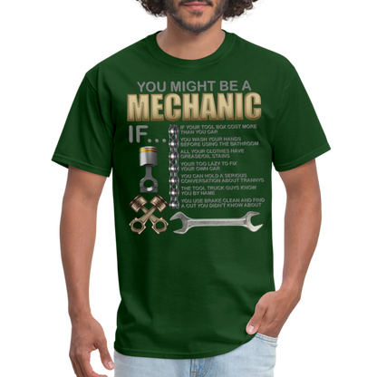 Mechanic Gift, Mechanic Shirt, You Might Be A Mechanic, Diesel Mechanic, Gift For Mechanic, Car Mechanic, Car Guy Shirt, Funny Dad Shirt - forest green