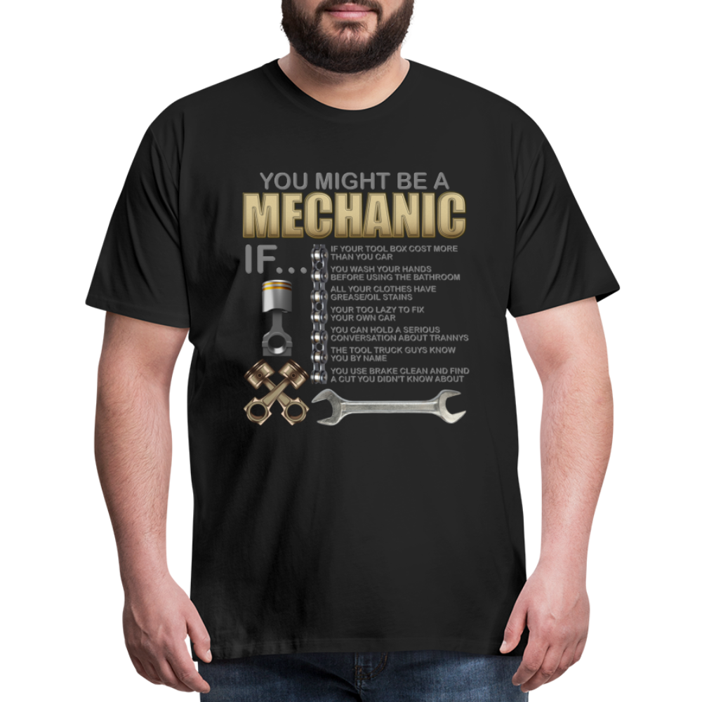 Mechanic Gift, Mechanic Shirt, You Might Be A Mechanic, Diesel Mechanic, Gift For Mechanic, Car Mechanic, Car Guy Shirt, Funny Dad Shirt - black