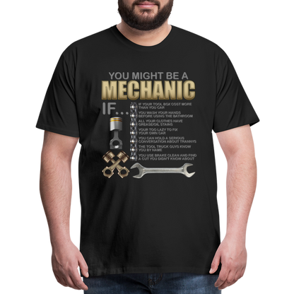 Mechanic Gift, Mechanic Shirt, You Might Be A Mechanic, Diesel Mechanic, Gift For Mechanic, Car Mechanic, Car Guy Shirt, Funny Dad Shirt - black
