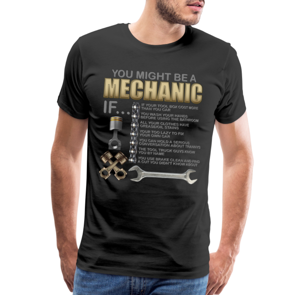 Mechanic Gift, Mechanic Shirt, You Might Be A Mechanic, Diesel Mechanic, Gift For Mechanic, Car Mechanic, Car Guy Shirt, Funny Dad Shirt - black