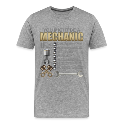 Mechanic Gift, Mechanic Shirt, You Might Be A Mechanic, Diesel Mechanic, Gift For Mechanic, Car Mechanic, Car Guy Shirt, Funny Dad Shirt - heather gray
