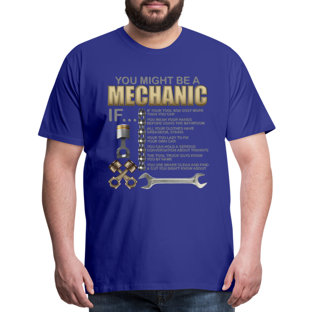 Mechanic Gift, Mechanic Shirt, You Might Be A Mechanic, Diesel Mechanic, Gift For Mechanic, Car Mechanic, Car Guy Shirt, Funny Dad Shirt - royal blue