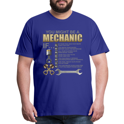 Mechanic Gift, Mechanic Shirt, You Might Be A Mechanic, Diesel Mechanic, Gift For Mechanic, Car Mechanic, Car Guy Shirt, Funny Dad Shirt - royal blue