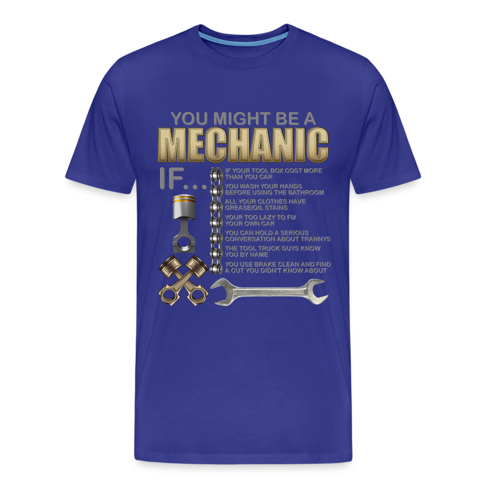 Mechanic Gift, Mechanic Shirt, You Might Be A Mechanic, Diesel Mechanic, Gift For Mechanic, Car Mechanic, Car Guy Shirt, Funny Dad Shirt - royal blue