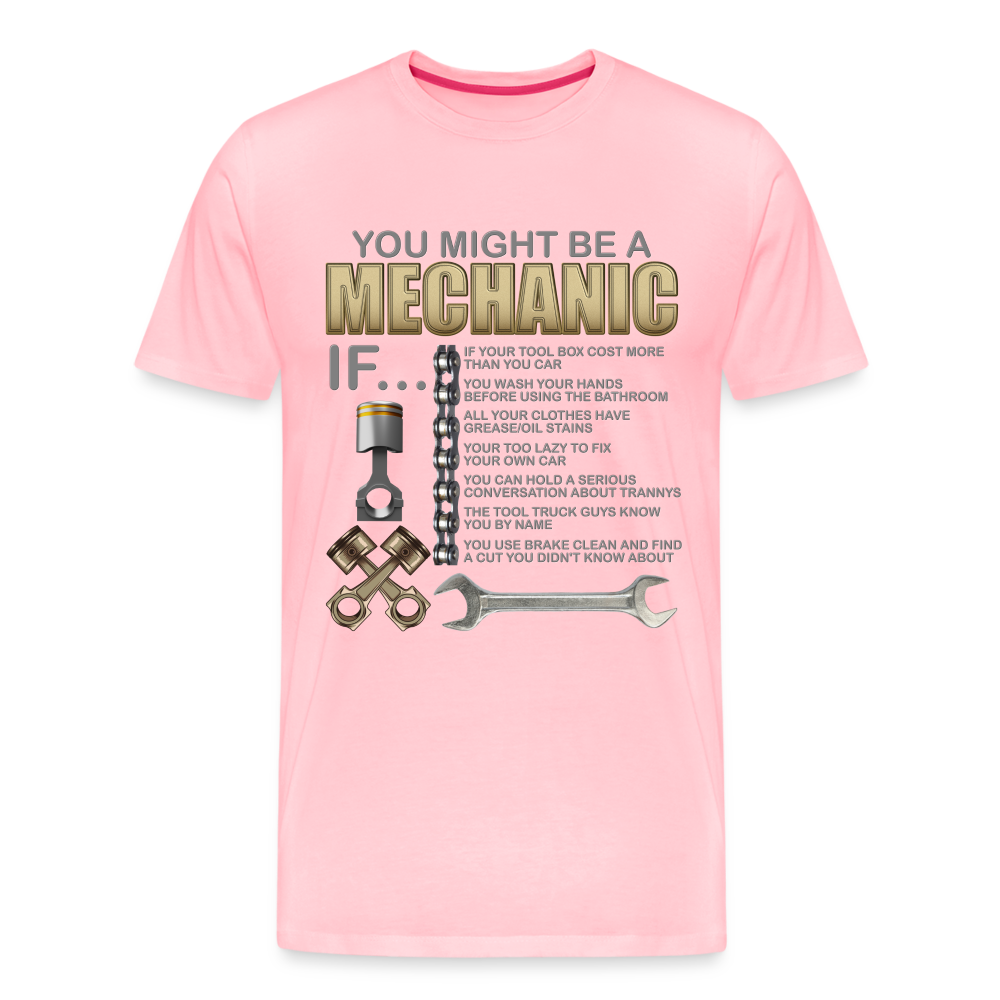 Mechanic Gift, Mechanic Shirt, You Might Be A Mechanic, Diesel Mechanic, Gift For Mechanic, Car Mechanic, Car Guy Shirt, Funny Dad Shirt - pink