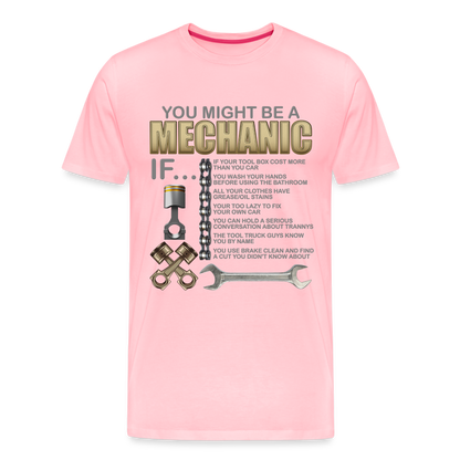 Mechanic Gift, Mechanic Shirt, You Might Be A Mechanic, Diesel Mechanic, Gift For Mechanic, Car Mechanic, Car Guy Shirt, Funny Dad Shirt - pink