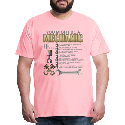Mechanic Gift, Mechanic Shirt, You Might Be A Mechanic, Diesel Mechanic, Gift For Mechanic, Car Mechanic, Car Guy Shirt, Funny Dad Shirt - pink