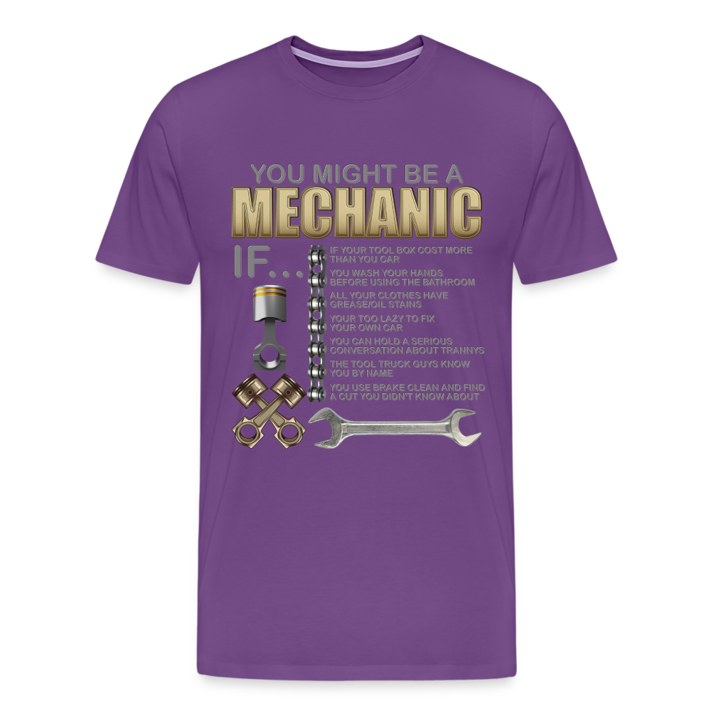 Mechanic Gift, Mechanic Shirt, You Might Be A Mechanic, Diesel Mechanic, Gift For Mechanic, Car Mechanic, Car Guy Shirt, Funny Dad Shirt - purple