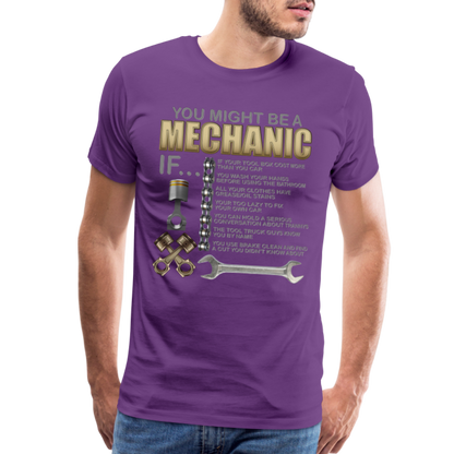 Mechanic Gift, Mechanic Shirt, You Might Be A Mechanic, Diesel Mechanic, Gift For Mechanic, Car Mechanic, Car Guy Shirt, Funny Dad Shirt - purple