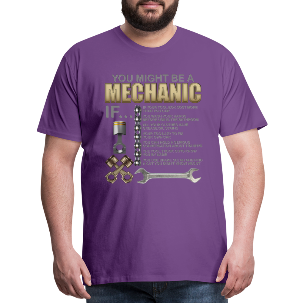 Mechanic Gift, Mechanic Shirt, You Might Be A Mechanic, Diesel Mechanic, Gift For Mechanic, Car Mechanic, Car Guy Shirt, Funny Dad Shirt - purple