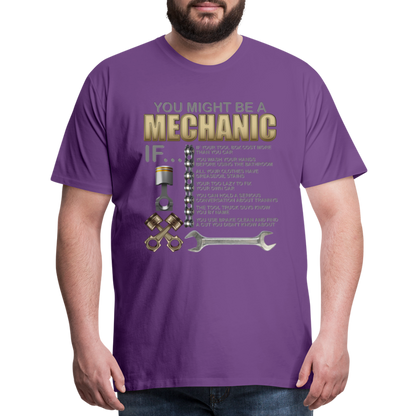 Mechanic Gift, Mechanic Shirt, You Might Be A Mechanic, Diesel Mechanic, Gift For Mechanic, Car Mechanic, Car Guy Shirt, Funny Dad Shirt - purple