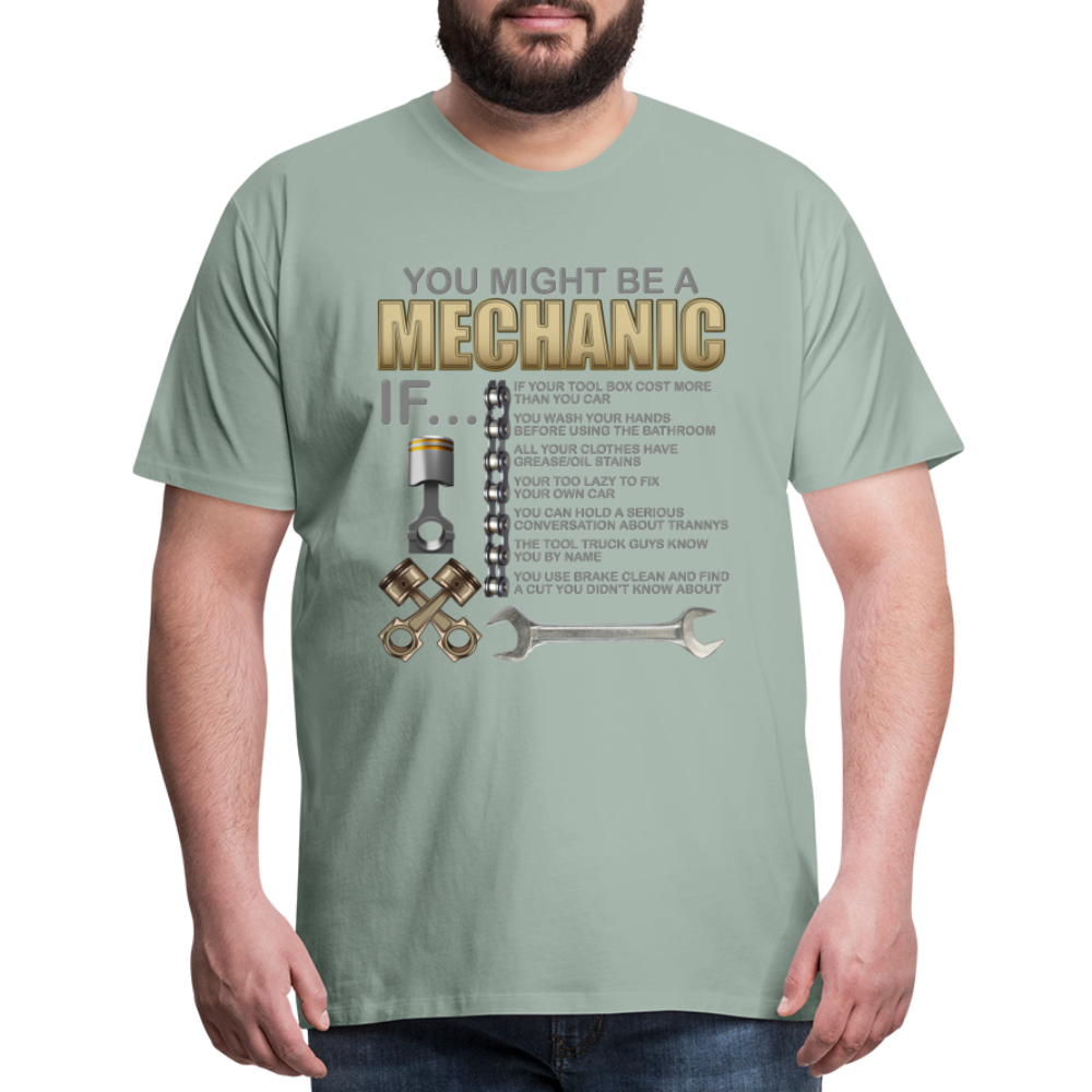 Mechanic Gift, Mechanic Shirt, You Might Be A Mechanic, Diesel Mechanic, Gift For Mechanic, Car Mechanic, Car Guy Shirt, Funny Dad Shirt - steel green