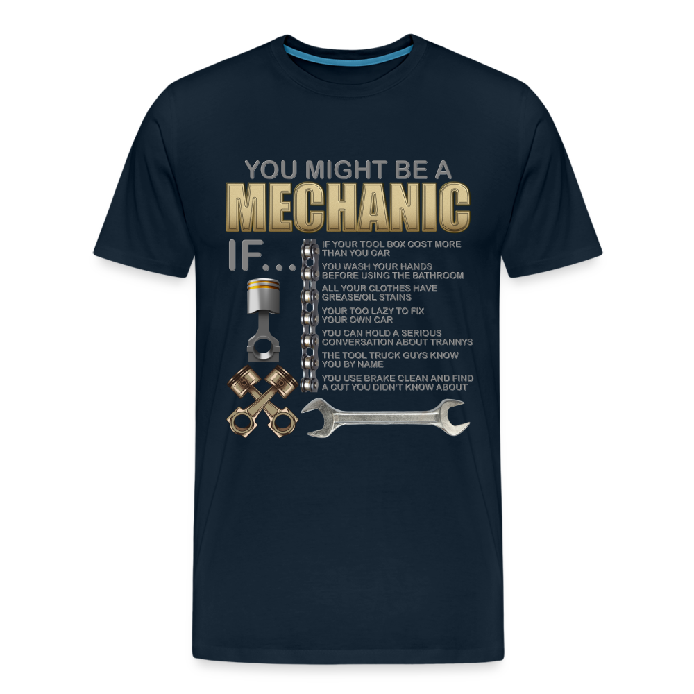 Mechanic Gift, Mechanic Shirt, You Might Be A Mechanic, Diesel Mechanic, Gift For Mechanic, Car Mechanic, Car Guy Shirt, Funny Dad Shirt - deep navy